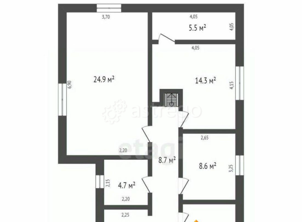 Дом, 92.6 м2, 9.6 сотки, 1 эт. Бийск - изображение 1