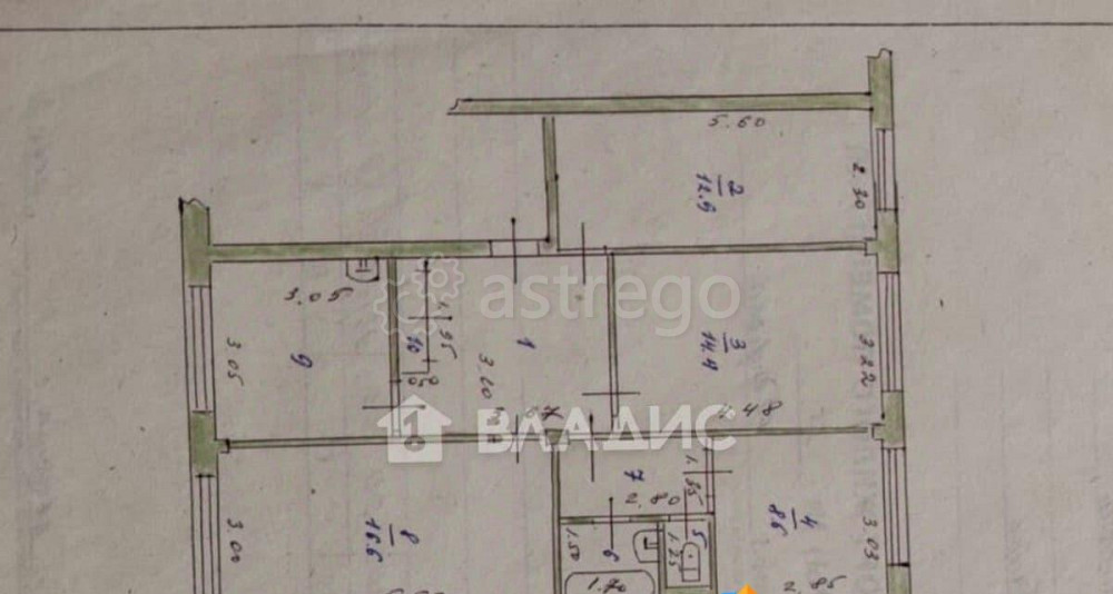 4-комн. квартира, 80.7 м2, 1/6 эт. Бийск - изображение 4