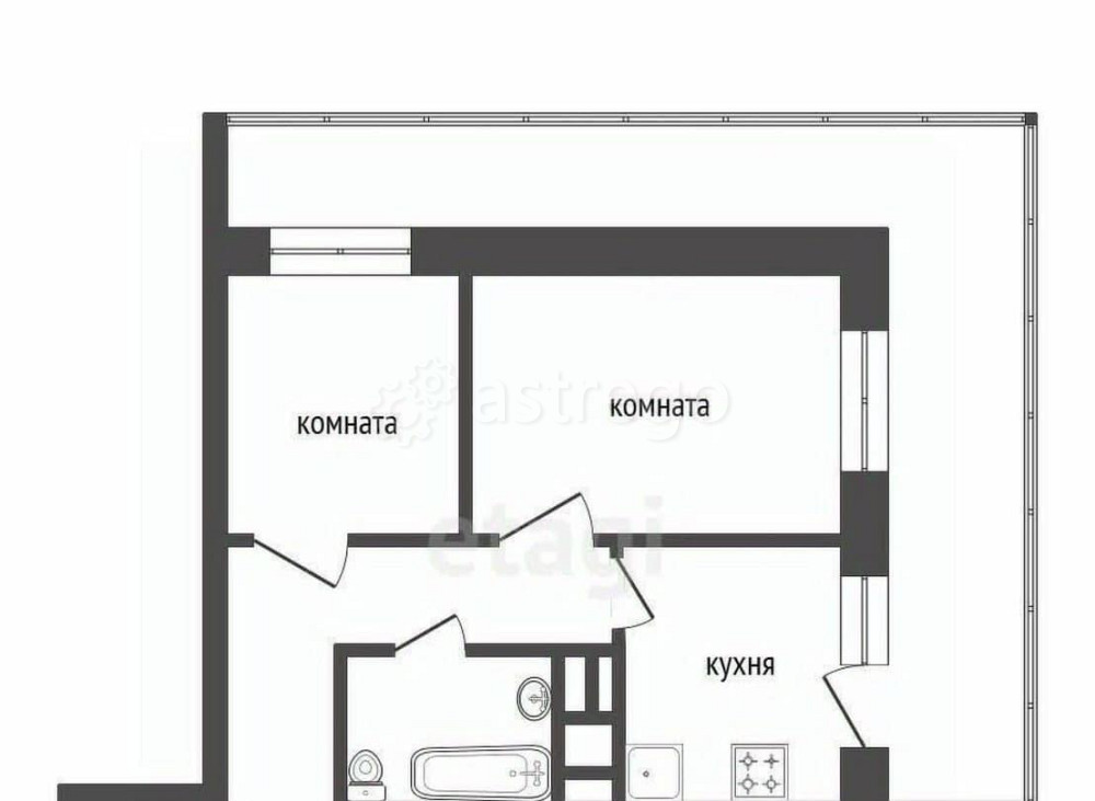 4-комн. квартира, 56 м2, 17/17 эт. Красноярск - изображение 2