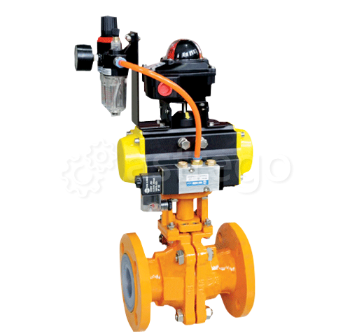 Шаровой полнопроходный кран Гранфлуид ШК, футерованный Самара - изображение 1