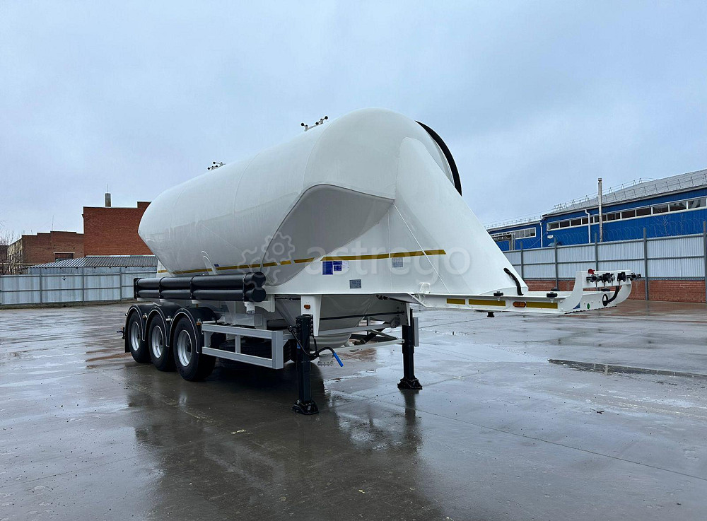 Полуприцеп для сыпучих грузов (цемент, мука, комбикорм) ISO PAKCS SSL (38 м3, 3 оси BPW, без компр) Краснодар - изображение 1