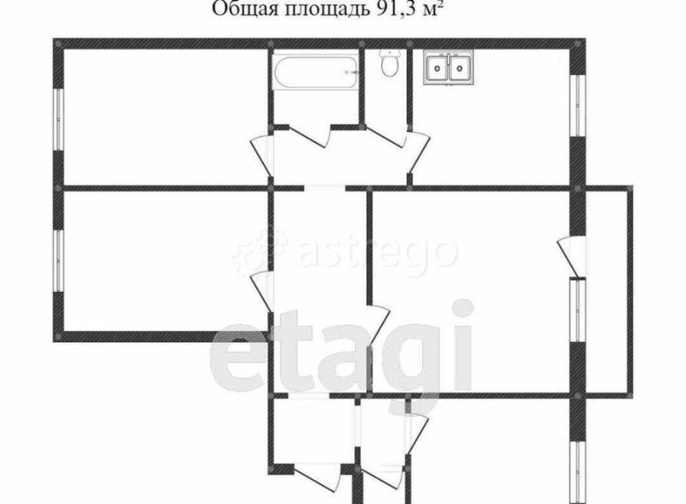 4-комн. квартира, 76.7 м2, 8/17 эт. Красноярск - изображение 1