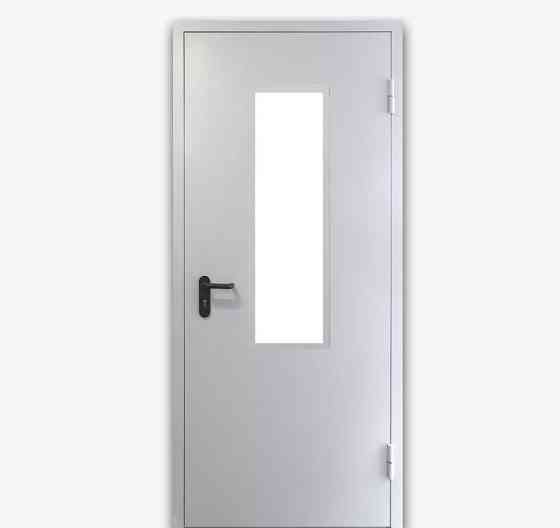 Дверь противопожарная металлическая с остеклением EI60 Уфа