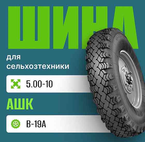 Шина для сельхозтехники 5.00-10 В-19А АШК Москва