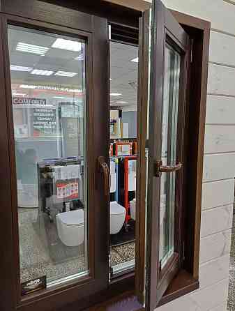 Окно распашное деревянное Евро сечение бруска 70х78 мм Пермь