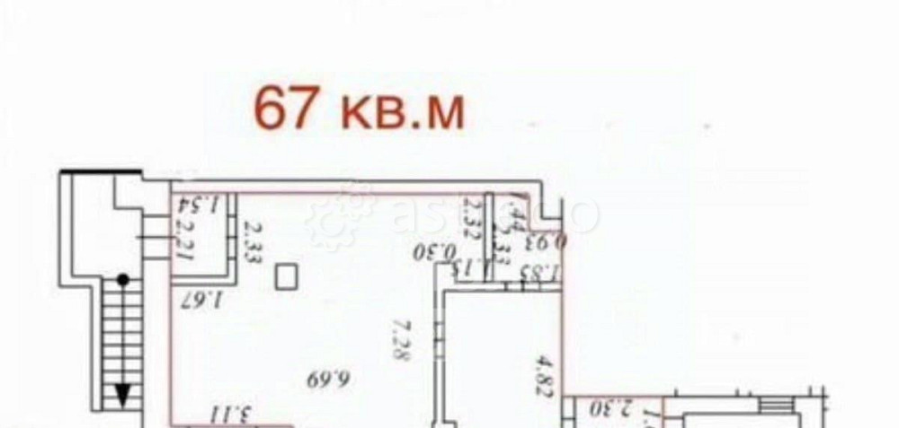 Свободного назначения, 67 м2 Лобня - изображение 1