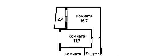 3-комн. квартира, 57 м2, 4/9 эт. Москва
