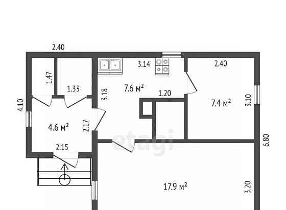 Дом, 32.9 м2, 6.4 сотки, 1 эт. Котлас