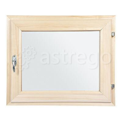 Форточка в парную, двойн. стекло, 30*30 см, липа Пермь - изображение 1