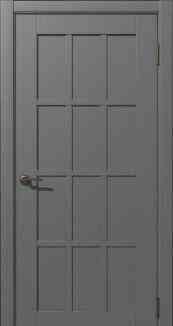 Дверь межкомнатная серия Муза ST модель Терция ПО 600х900 мм покрытие ПВХ Soft Touch, Soft Touch сер Чита