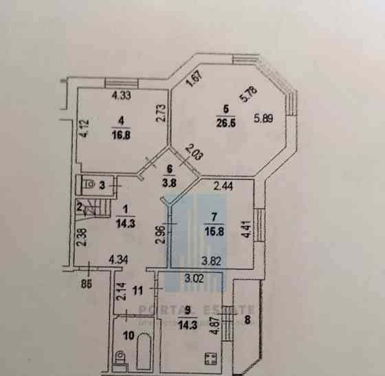 5-комн. квартира, 174.1 м2, 5/6 эт. Бронницы