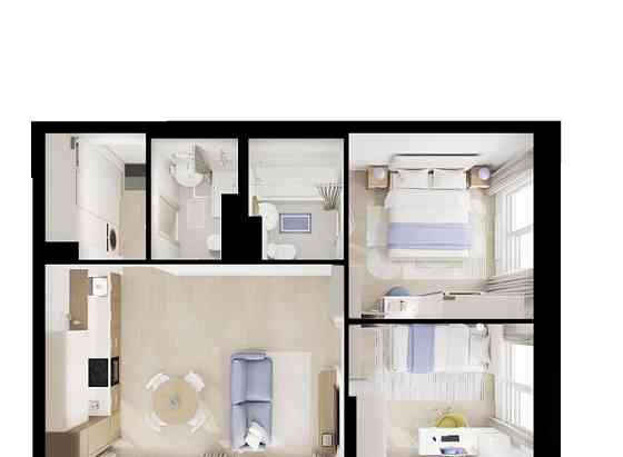 2-комн. квартира, 54.7 м2, 23/25 эт. Котельники