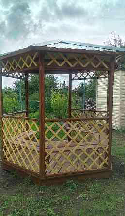 Беседка деревянная 2,15х2 м, "Летняя - 2" к3 Омск