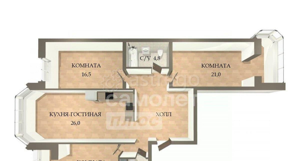 3-комн. квартира, 98.4 м2, 15/17 эт. Мытищи - изображение 7