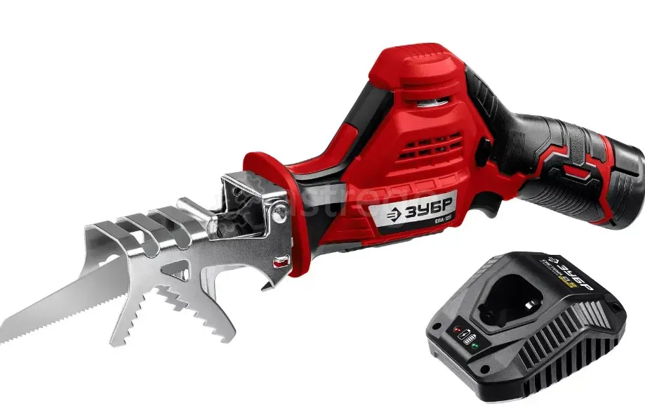 Пила сабельная ЗУБР С1-12 12 В 80 мм 1 АКБ 2А·ч Уфа - изображение 1