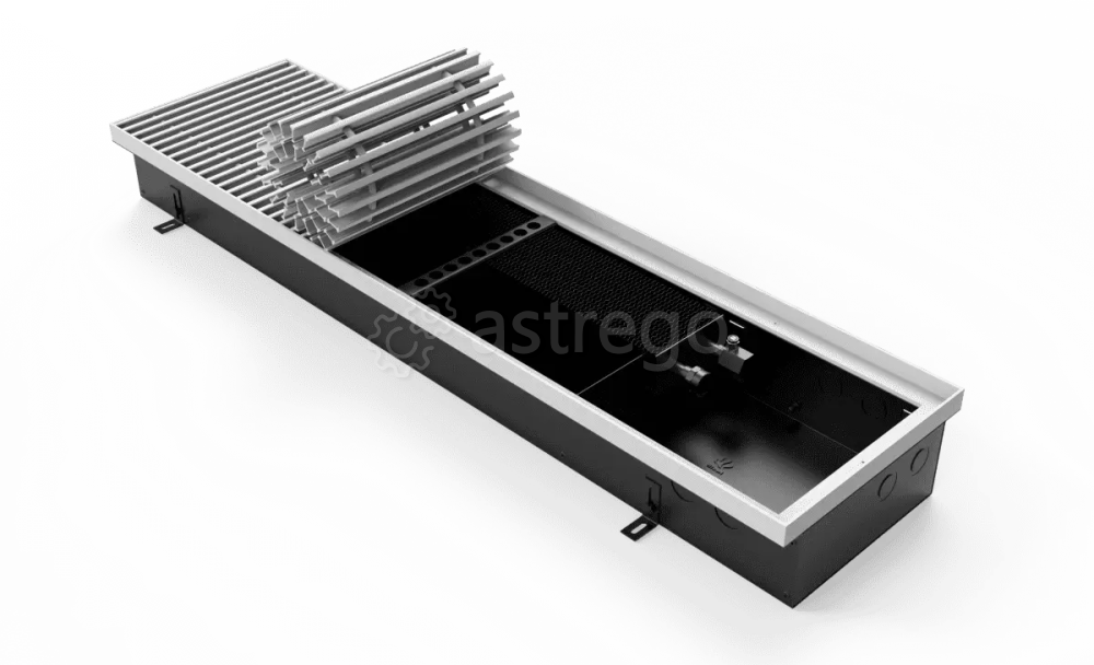 Конвектор внутрипольный VITRON ВК.110.260.1500.2ТГ с корпусом из оцинкованной стали Витрон Москва - изображение 1