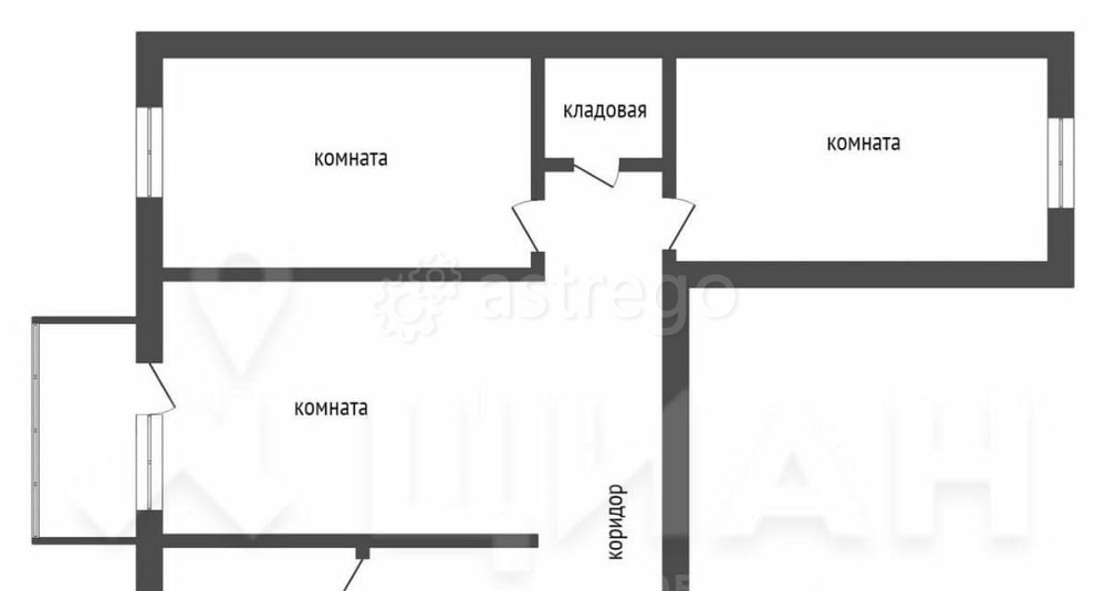 3-комн. квартира, 59.4 м2, 2/5 эт. Бийск - изображение 4