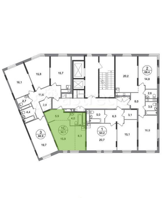 Студия, 32 м2, 14/17 эт. Москва - изображение 4