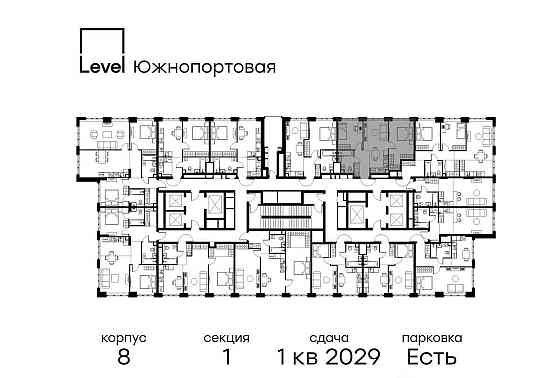 2-комн. квартира, 54 м2, 23/49 эт. Москва