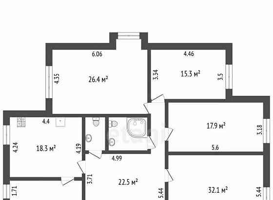 4-комн. квартира, 156.4 м2, 5/5 эт. Белгород