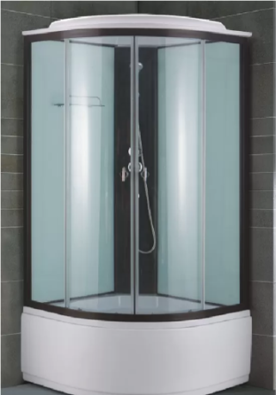 Душевая кабина 100x100 высокий поддон OS 108 BL (черные полосы) Красноярск