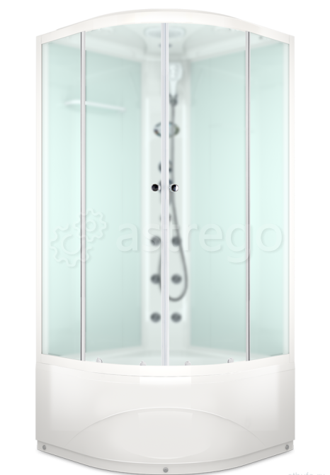 Душевая кабина DOMANI-Spa Delight SLIM 99 high с коробкой, 90х90х218см, с электрикой Пермь - изображение 1