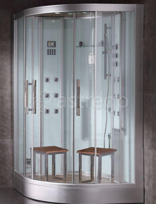 Душевая кабина 120х120 низкий поддон Eago DZ 962 W F8 с парогенератором Красноярск - изображение 1