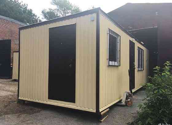 Бытовка 7х3х2.5 м профнастил бежевый с электрикой Краснодар