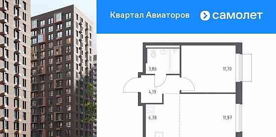 1-комн. квартира, 38 м2, 18/24 эт. Балашиха
