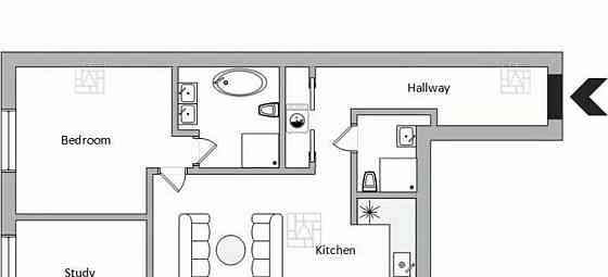 3-комн. квартира, 120 м2, 5/12 эт. Москва
