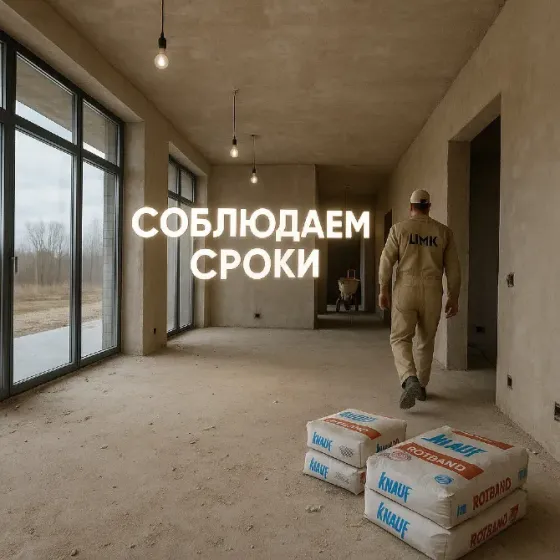 Механизированная штукатурка стен с гарантией Москва