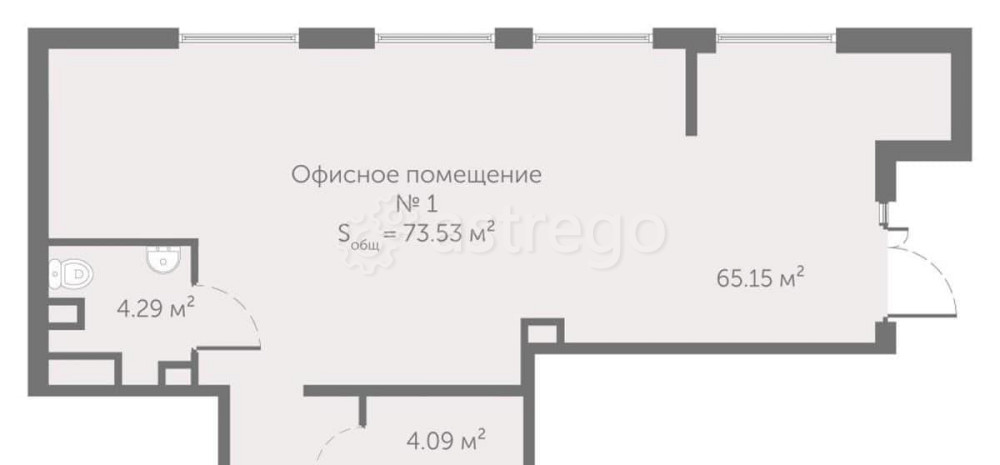 Свободного назначения, 73.53 м2 Санкт-Петербург - изображение 1