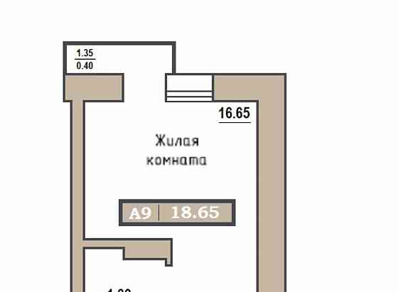 Студия, 18.65 м2, 4/9 эт. Красноярск
