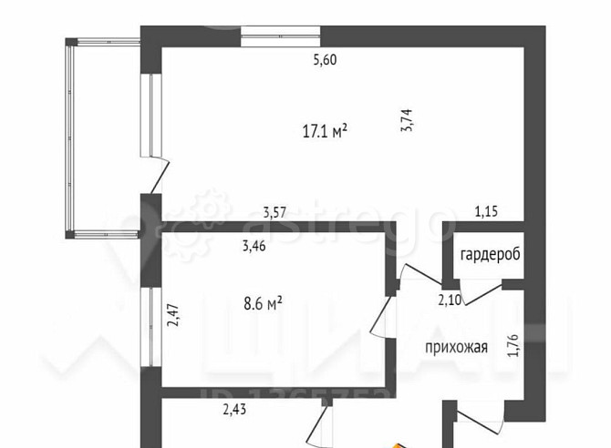 2-комн. квартира, 40.1 м2, 3/5 эт. Рубцовск - изображение 3