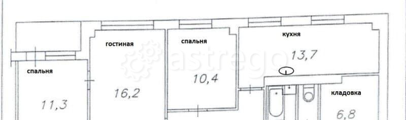 3-комн. квартира, 71.1 м2, 1/9 эт. Красноярск - изображение 2