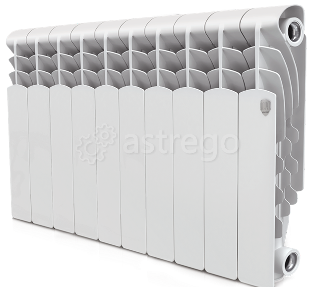 Радиатор алюминиевый Royal Thermo Revolution 350 10 секций Нижний Новгород - изображение 1
