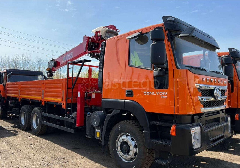 Манипулятор КМУ FAW 3250, 6х4, 420 л.с., Евро-5, SOOSAN SCS736LII, верхнее управление, борт сталь, 8 Екатеринбург - изображение 1