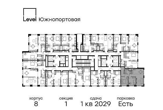 3-комн. квартира, 63.5 м2, 32/49 эт. Москва