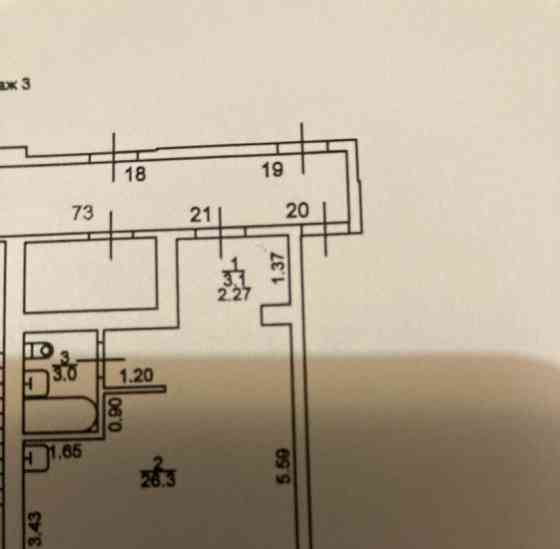 Студия, 35 м2, 3/5 эт. Ачинск