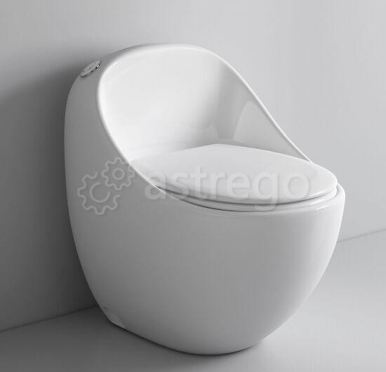 Унитаз-моноблок HOLLER FUTURE безободковый Ижевск - изображение 1