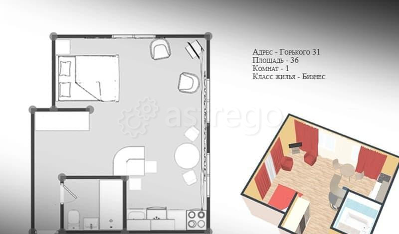 Студия, 36 м2, 2/5 эт. Красноярск - изображение 7