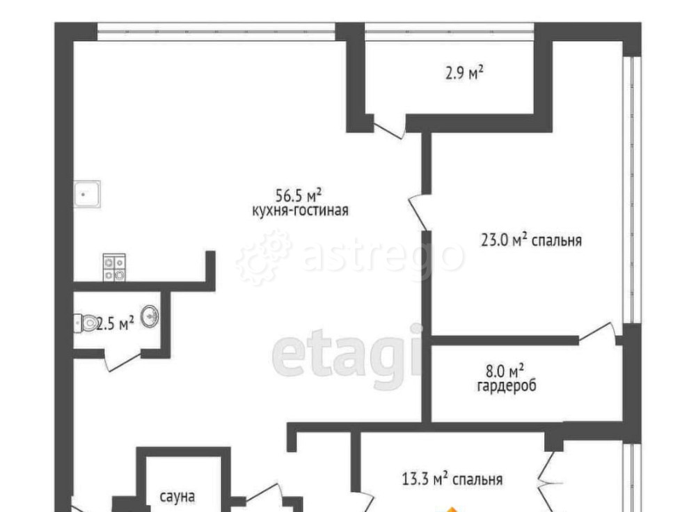 4-комн. квартира, 140 м2, 17/19 эт. Санкт-Петербург - изображение 5