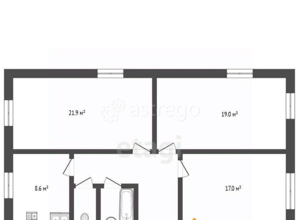 Комната, 21.9 м2, 5/5 эт. Москва - изображение 4