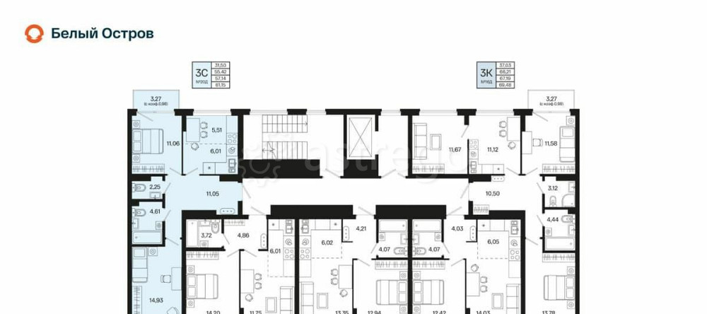 3-комн. квартира, 57.14 м2, 5/7 эт. Уфа - изображение 2