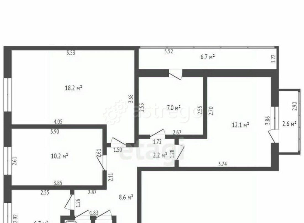 4-комн. квартира, 67.8 м2, 9/9 эт. Уфа - изображение 6