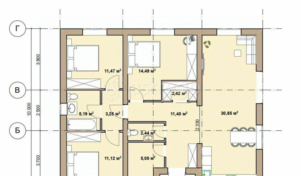 Коттедж, 125 м2, 6 соток, 1 эт. Раменское - изображение 1