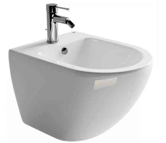 Биде подвесное Ceramica Nova METROPOL Rimless 1 отверстие под смеситель с крепежом CN4003 Ceramica-n Москва