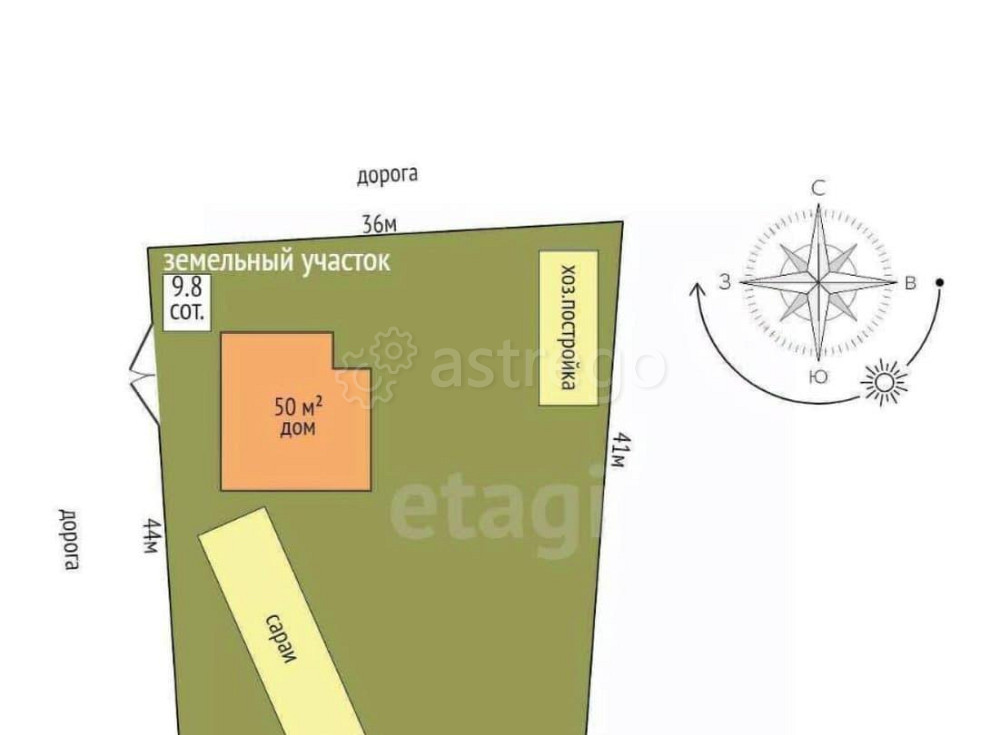 Дом, 50 м2, 9.8 сотки, 1 эт. Котлас - изображение 7