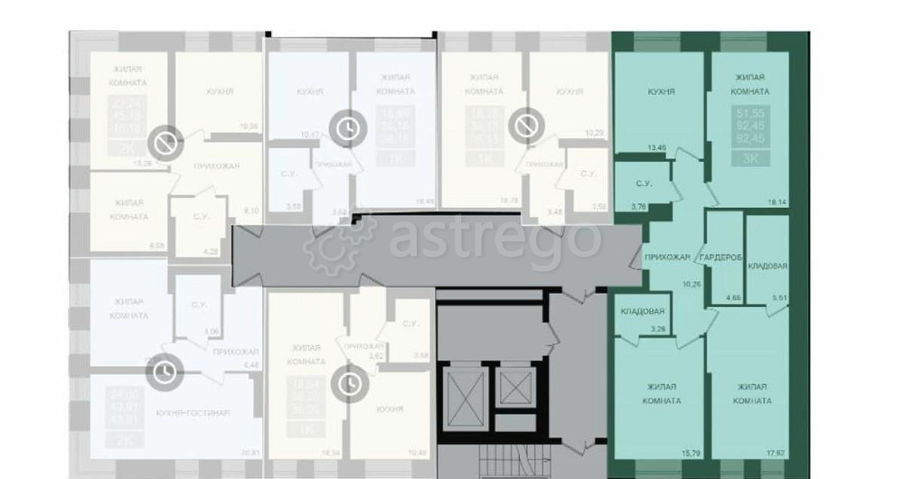 3-комн. квартира, 92.45 м2, 16/20 эт. Красноярск - изображение 7