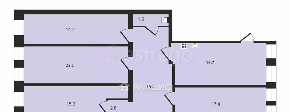 Комната, 22.1 м2, 2/6 эт. Санкт-Петербург - изображение 4